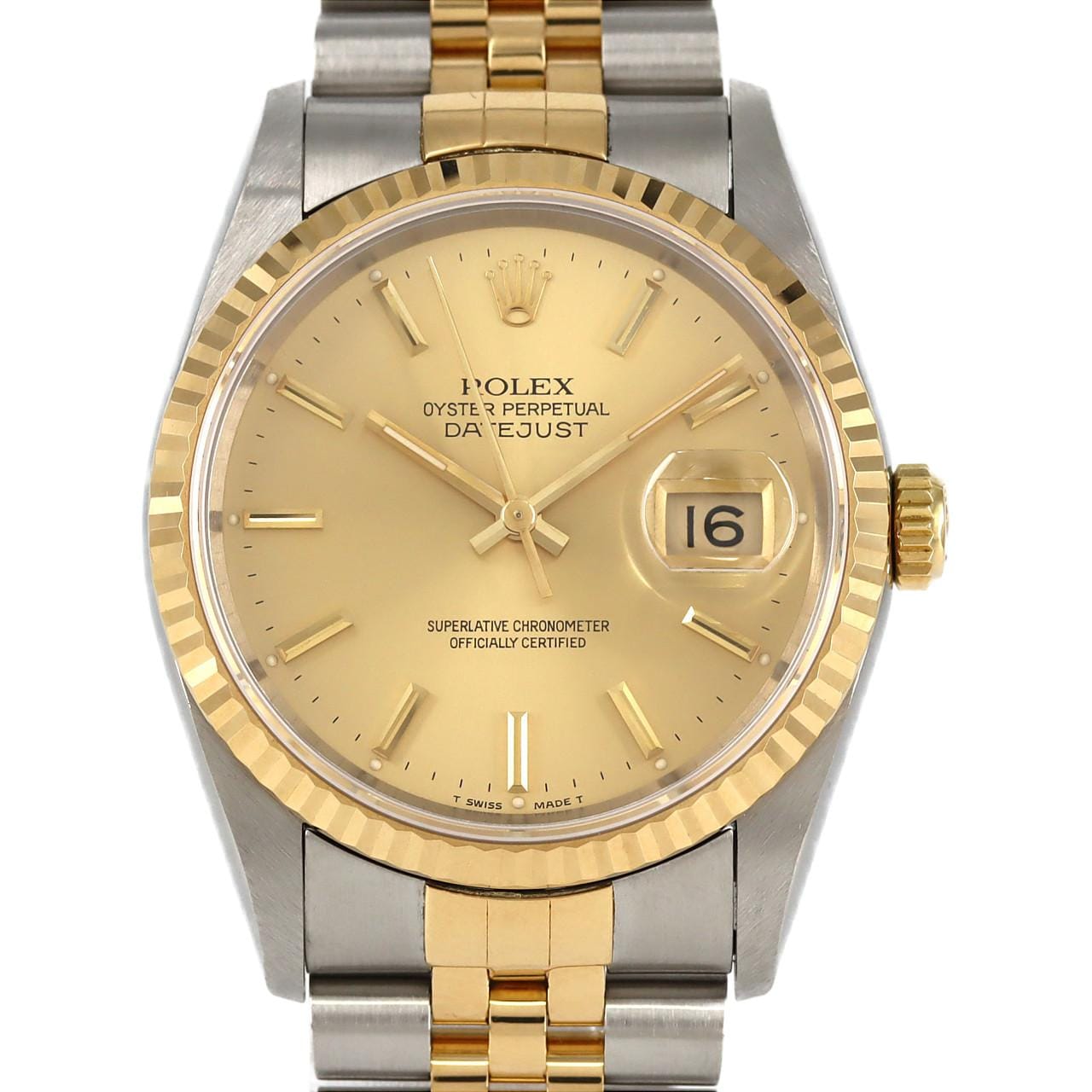ROLEX Datejust 16233 SSxYG自動上弦X 編號