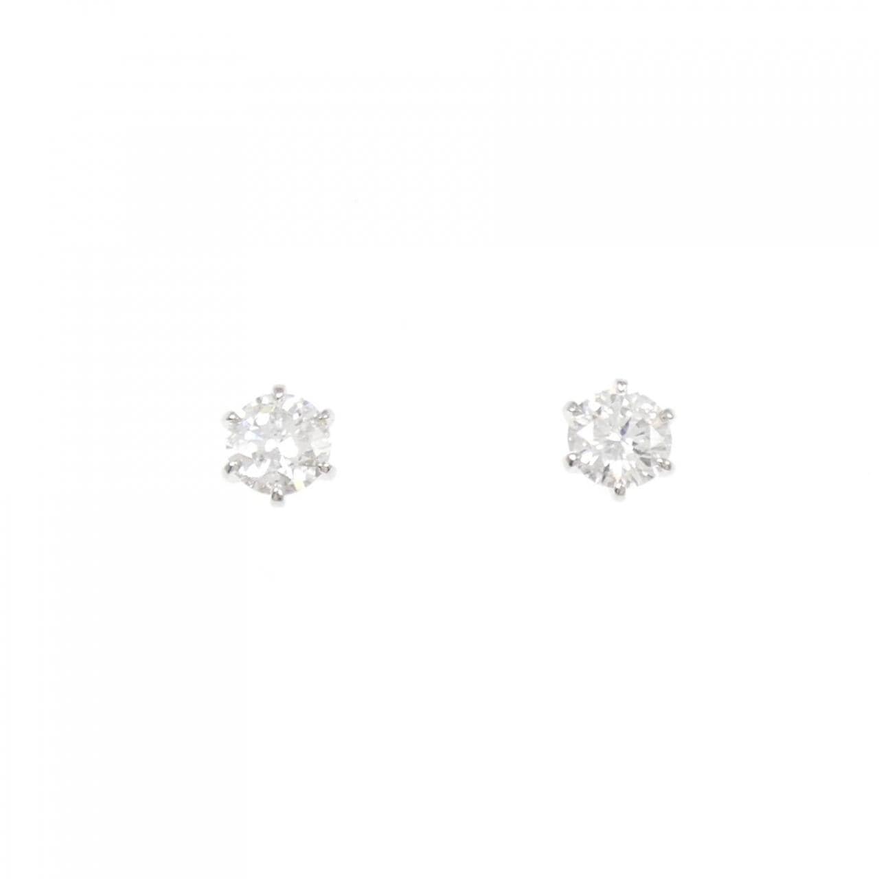 [Remake] PT900/ST Diamond Earrings 0.312CT 0.317 D SI1 VG