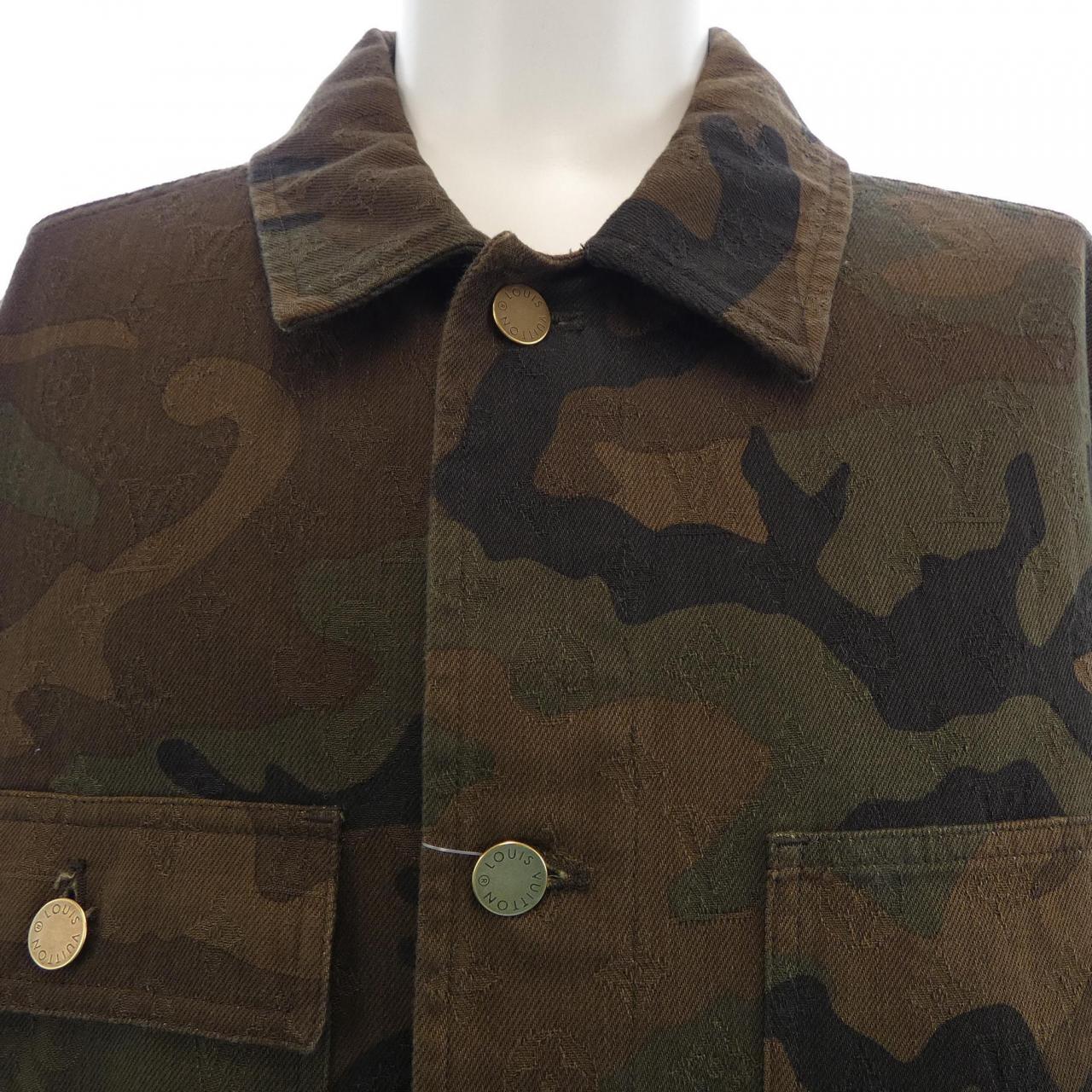 ルイヴィトン LOUIS VUITTON JACQUARD DENIM CHORE COAT HDK91WDSQ SUPREME ジャケット