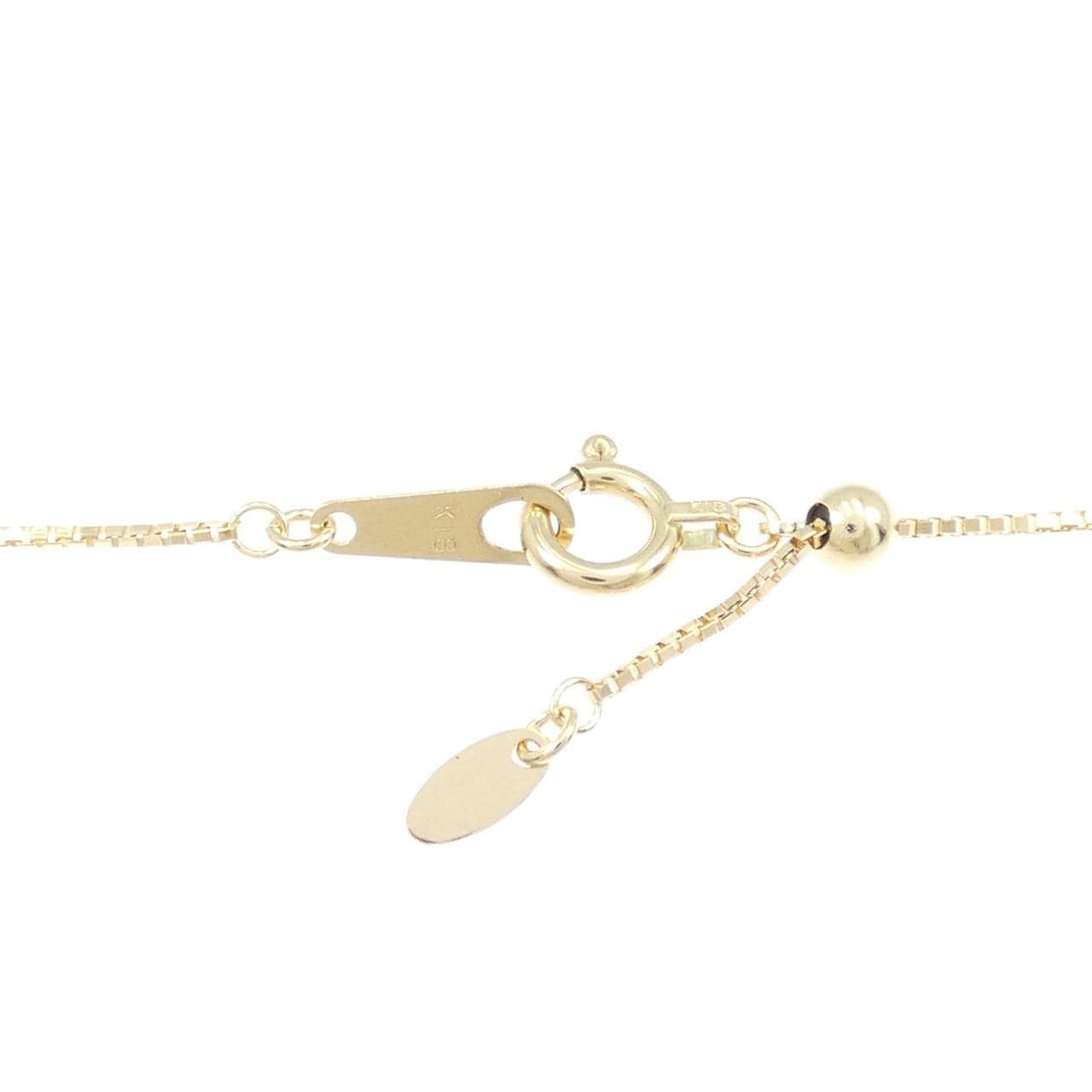 K18YG ハート ガーネット ネックレス 4.28CT