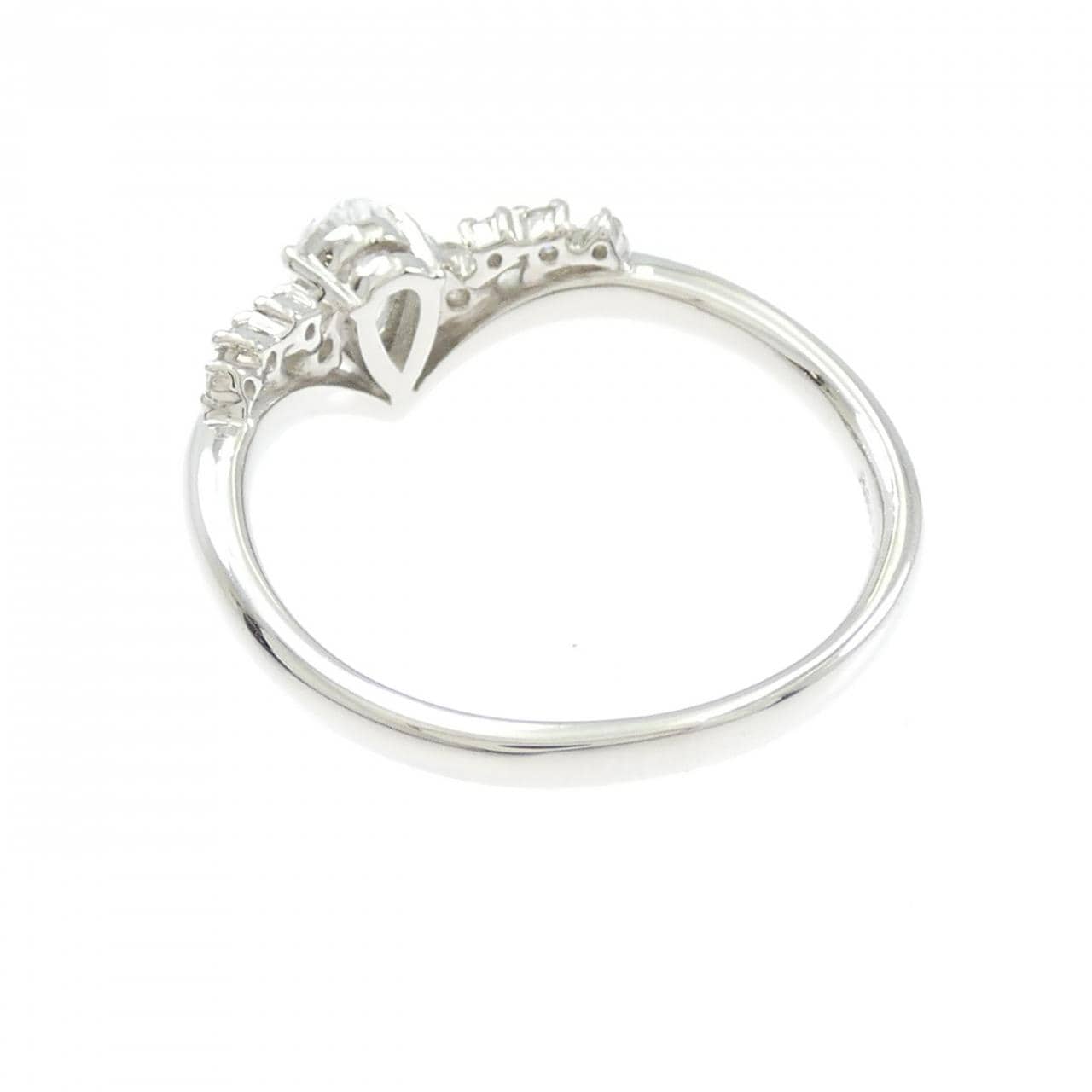 PT950 ダイヤモンド リング 0.303CT F SI2 ペアシェイプ