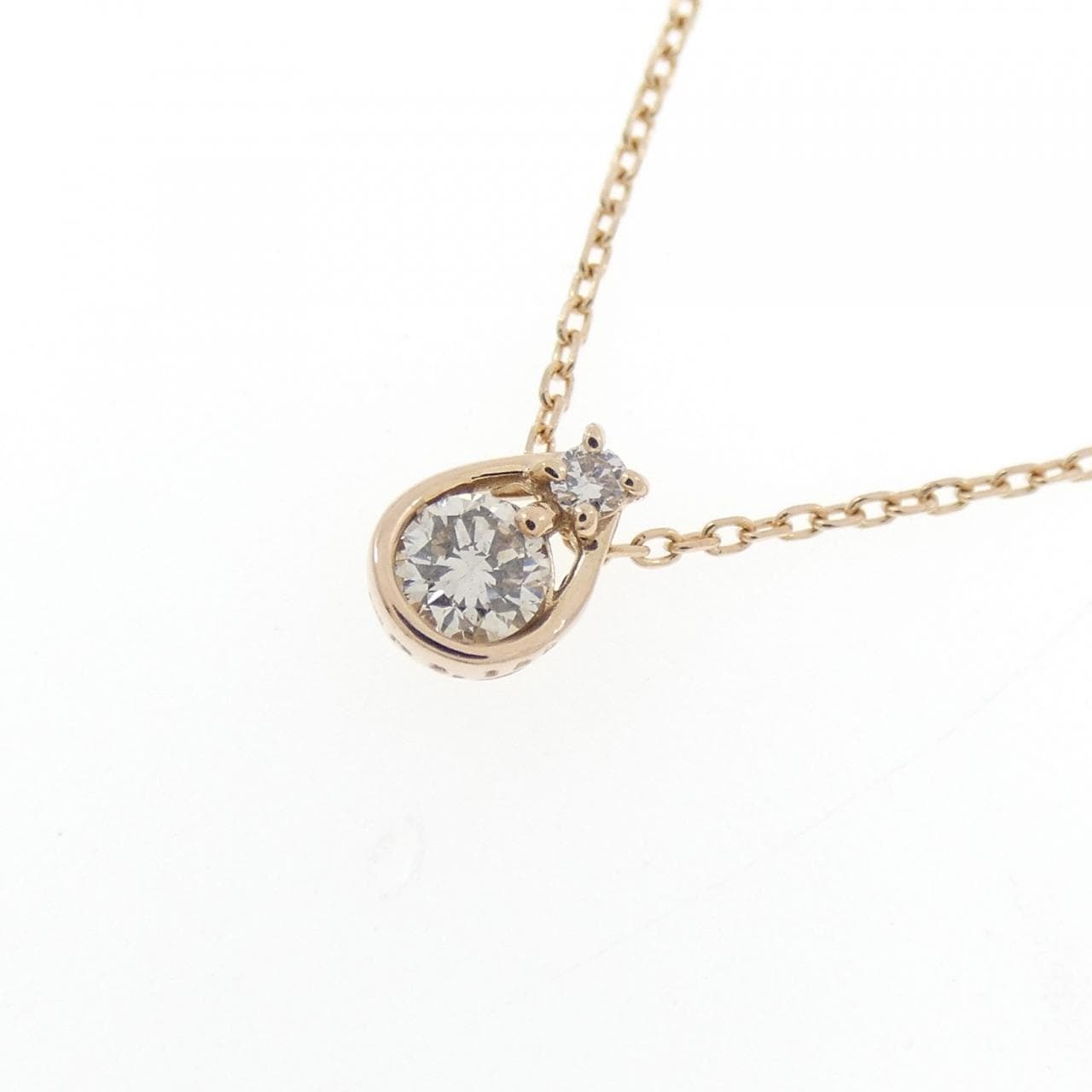 K18PG ダイヤモンド ネックレス 0.120CT