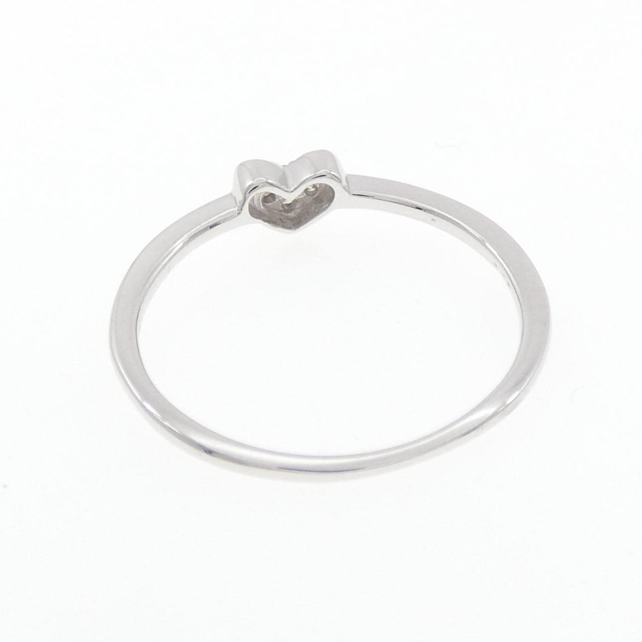 K10WG ハート ダイヤモンド リング 0.05CT