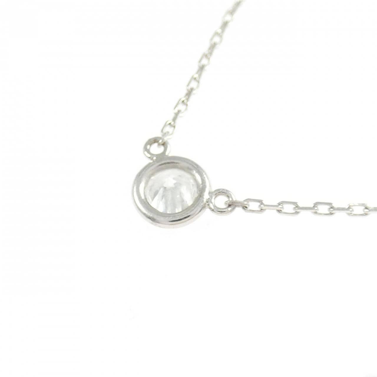 K18WG ダイヤモンド ネックレス 0.23CT