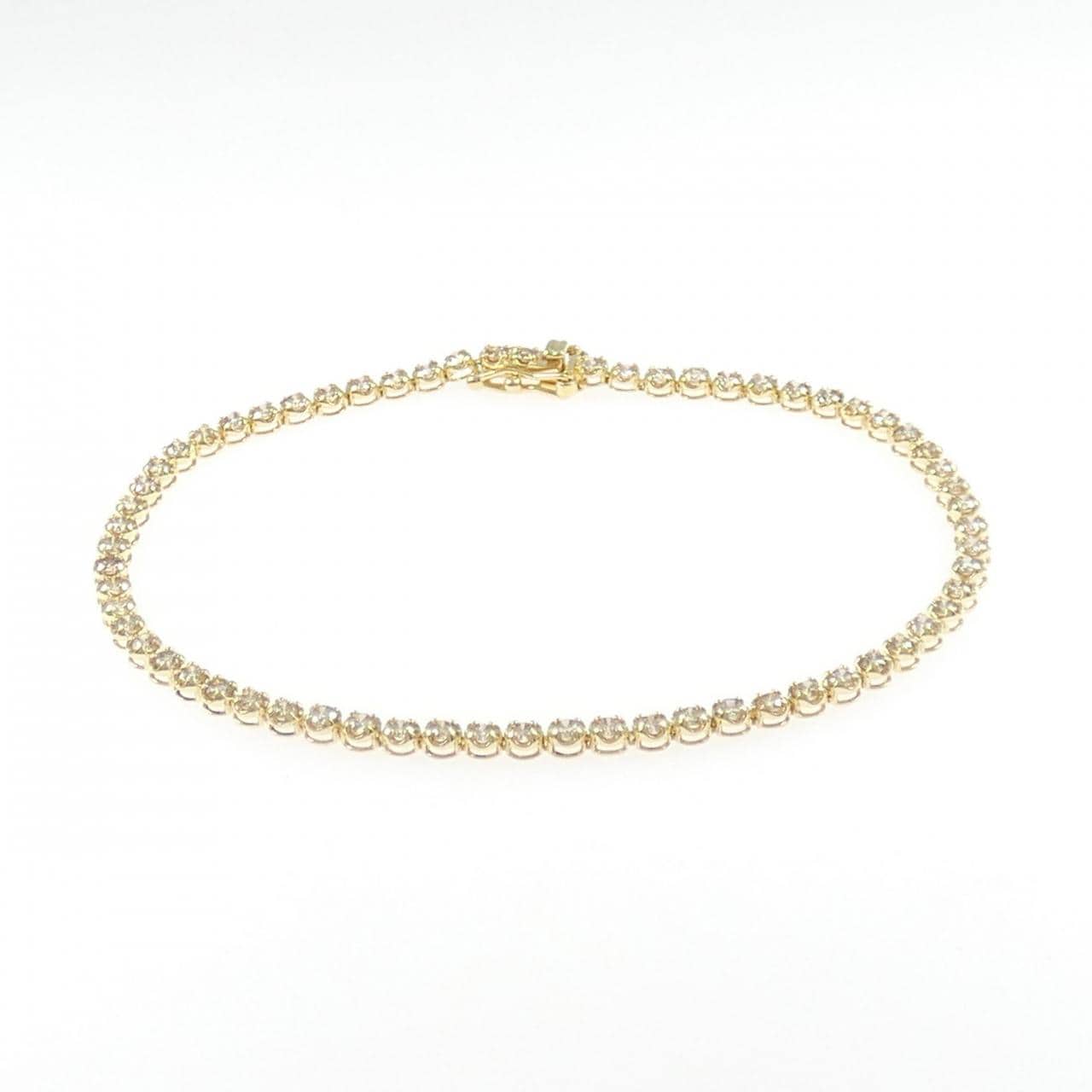K18YG ダイヤモンド ブレスレット 2.00CT