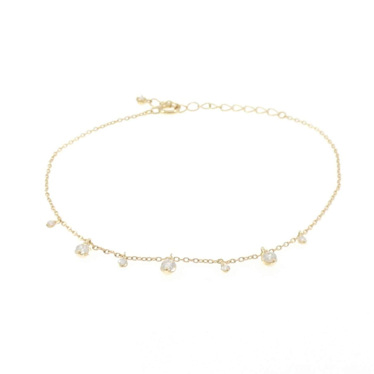 K18YG ダイヤモンド ブレスレット 0.26CT