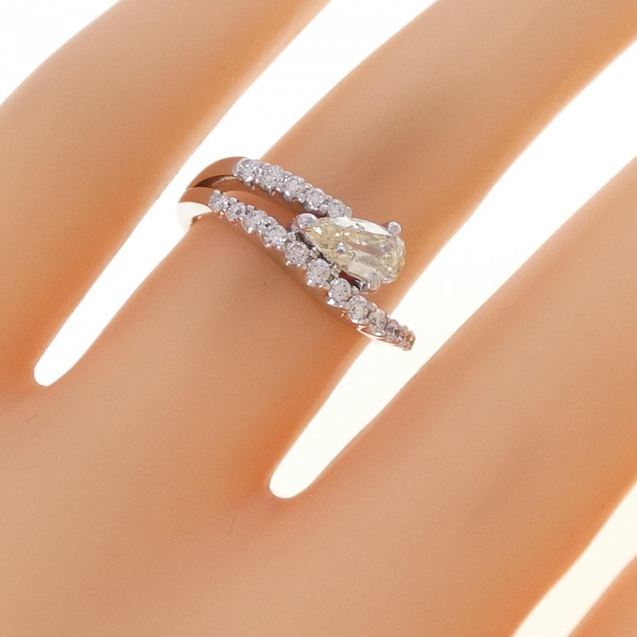 K18WG ダイヤモンド リング 0.438CT