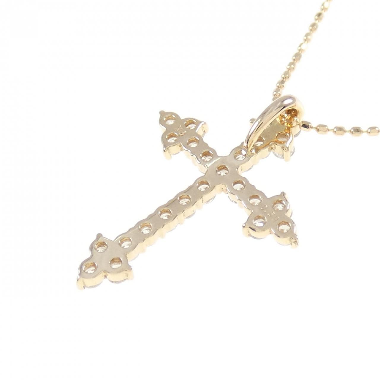 K18PG/750PG ダイヤモンド ネックレス 0.50CT