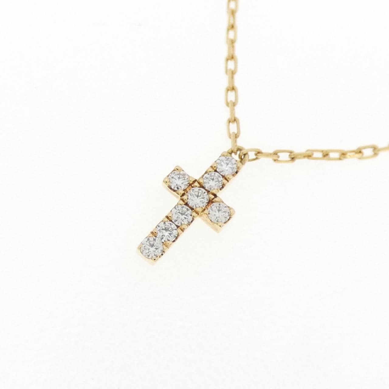 アーカー クロスパヴェ ネックレス 0.05CT