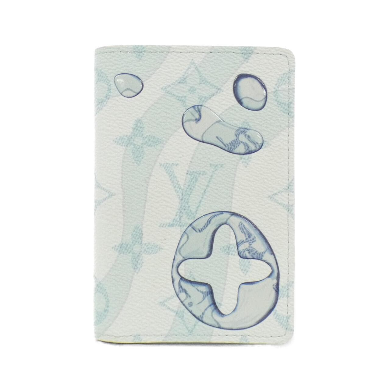 LOUIS VUITTON Monogram Aqua Garden Organizer de Poche M82371 Card Case