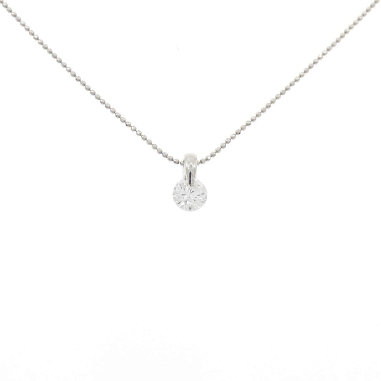 PT900/PT850 ソリティア ダイヤモンド ネックレス 0.377CT