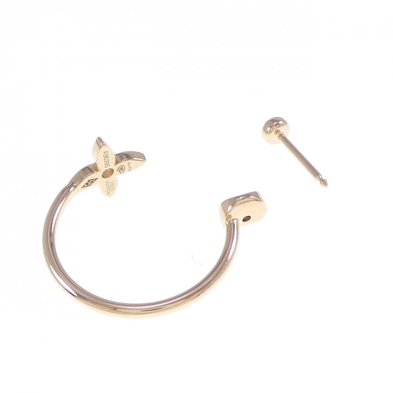 LOUIS VUITTON Creole Monogram Idylle Earrings (One Ear)