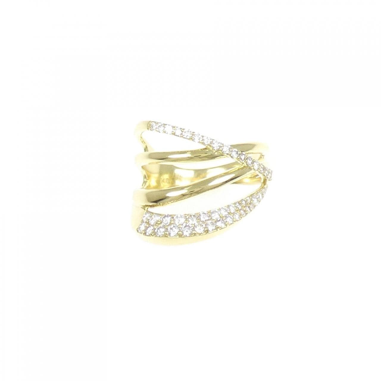 【新品】K18YG ダイヤモンド リング 0.58CT