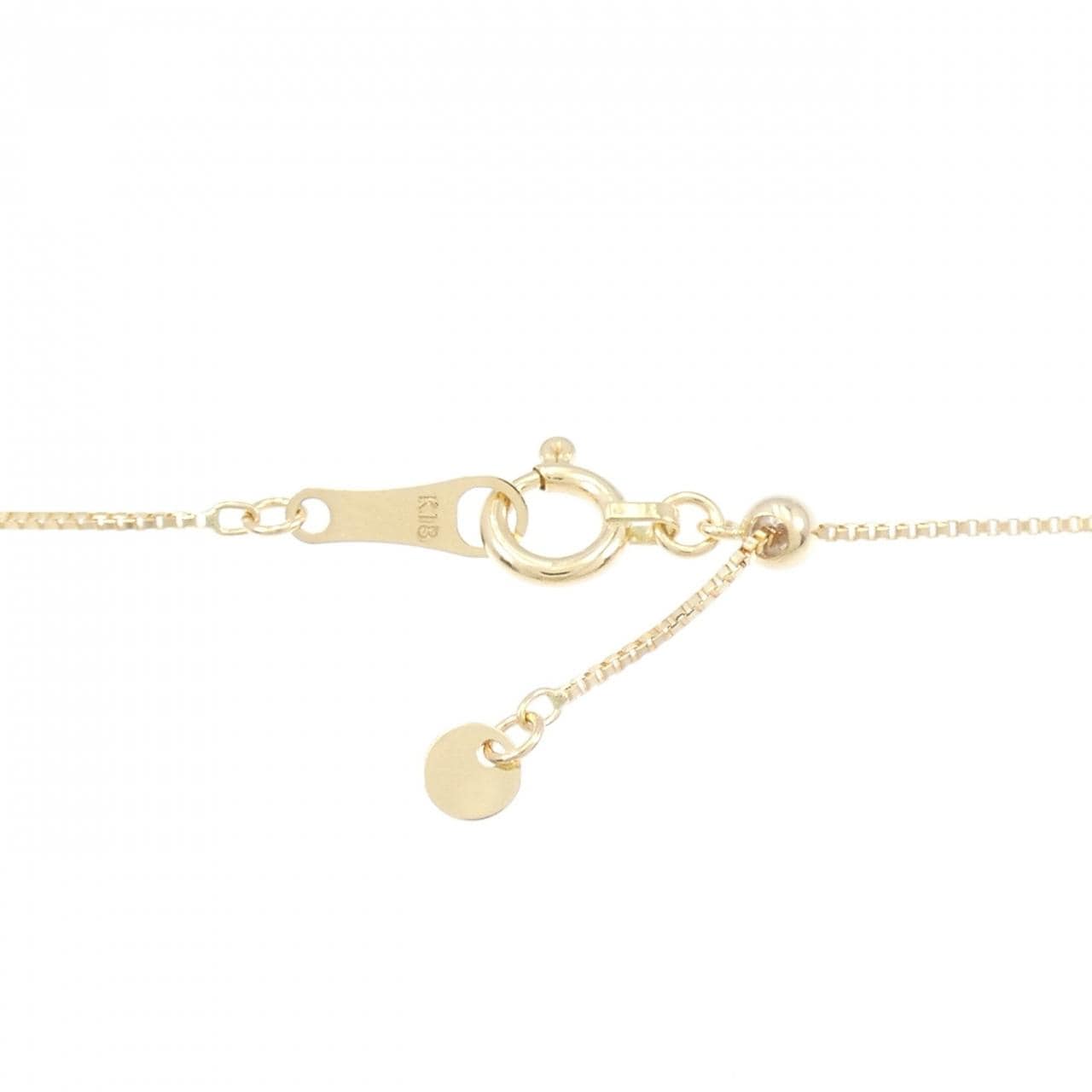 K18YG ホースシュー ダイヤモンド ネックレス 0.20CT
