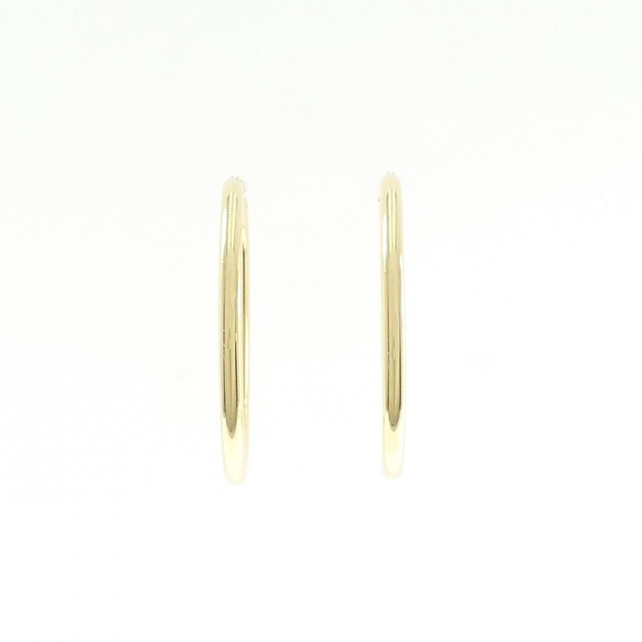 [BRAND NEW] K18YG hoop earrings