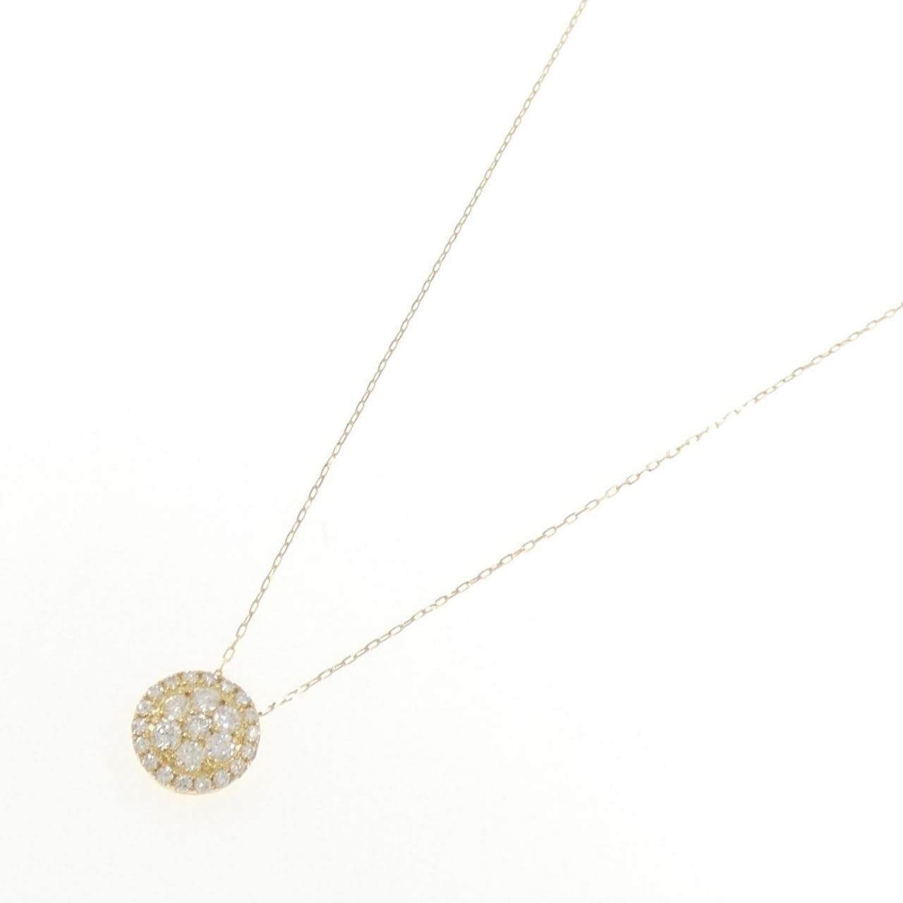 【リメイク】K18YG ダイヤモンド ネックレス 0.10CT