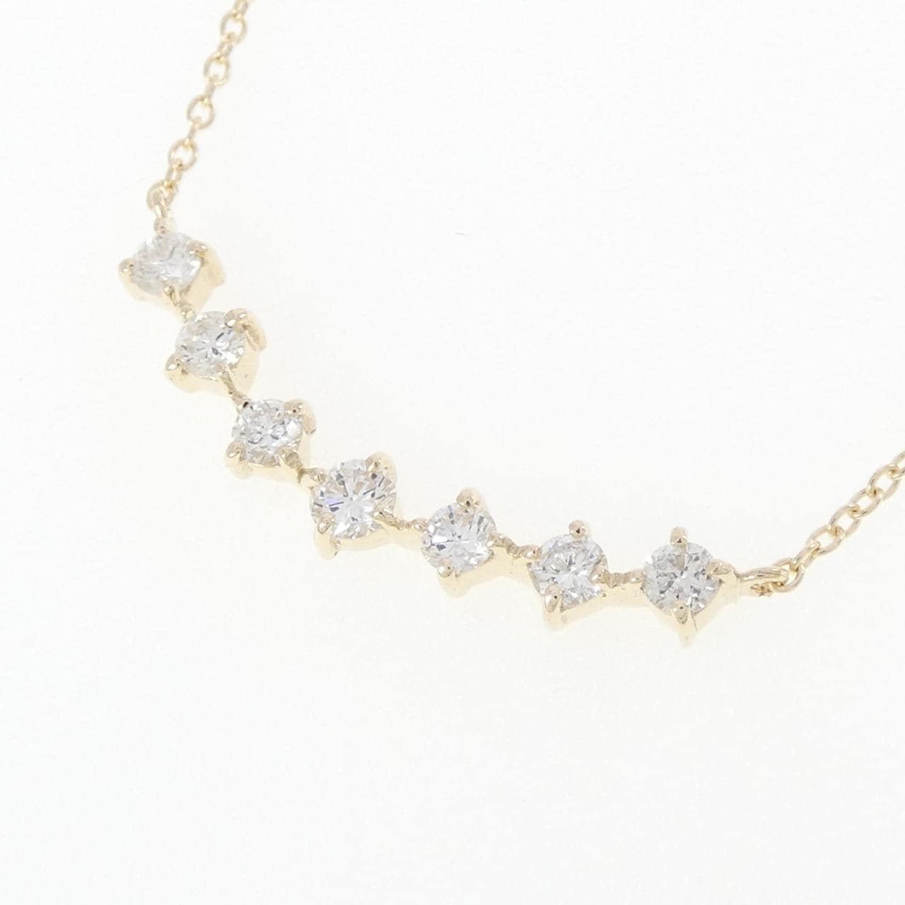 【リメイク】K10YG ダイヤモンド ネックレス 0.30CT