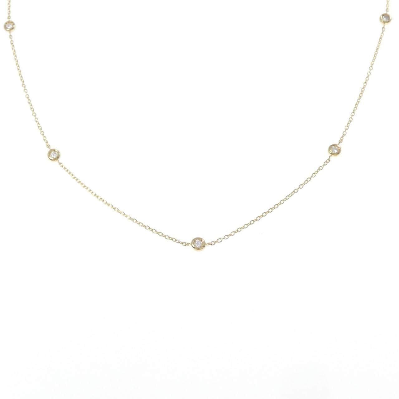 K18YG ダイヤモンド ネックレス 0.15CT