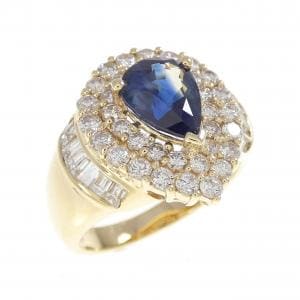 18KYG サファイヤ リング 1.50CT