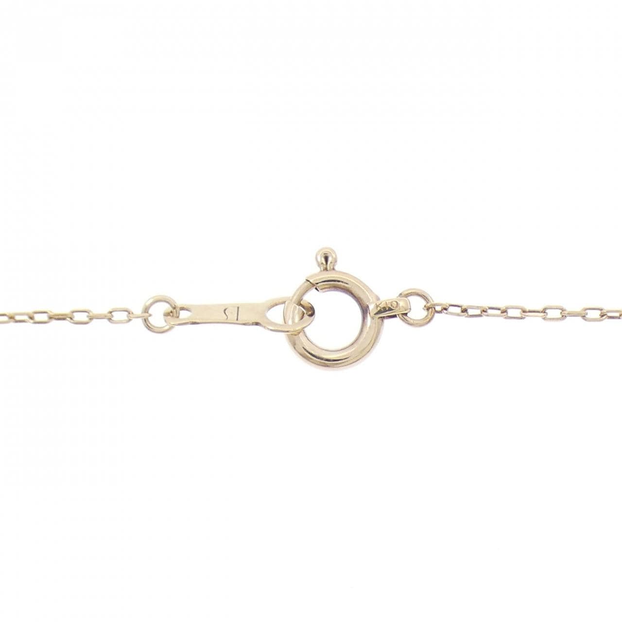 K10YG イニシャルK ダイヤモンド ネックレス