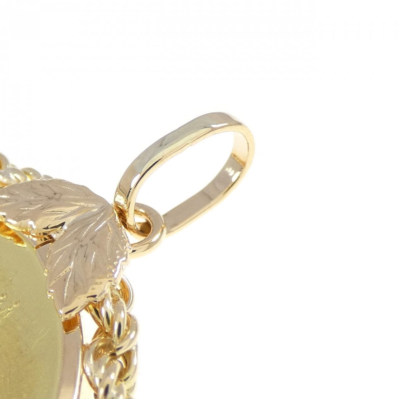 K18YG(枠) コイン ペンダント