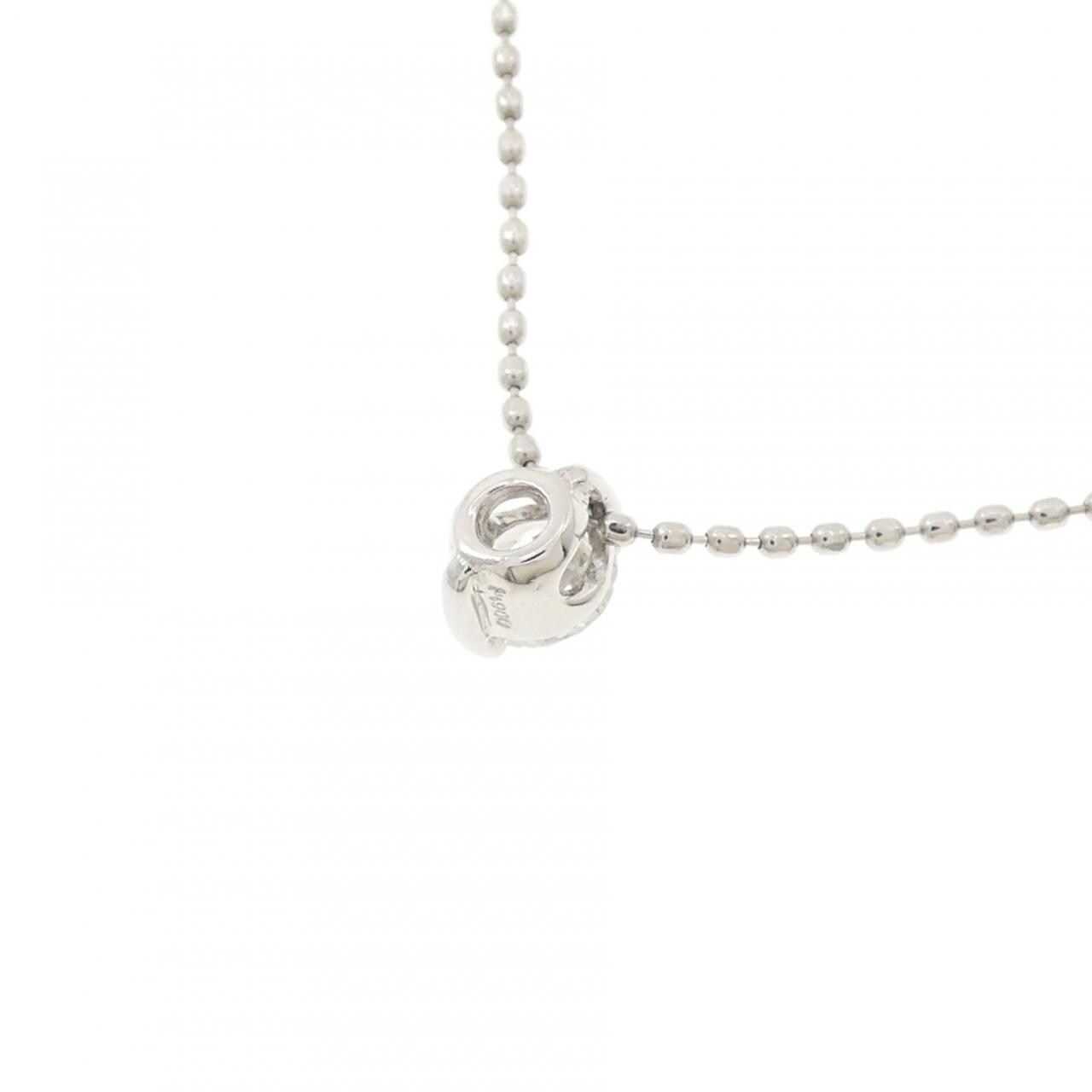 PT900 ソリティア ダイヤモンド ネックレス 0.23CT