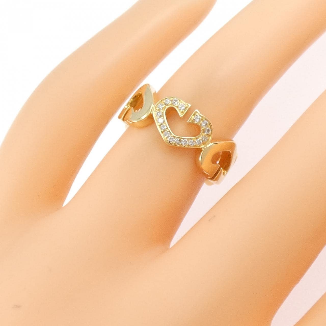 カルティエ Cハート 1P リング