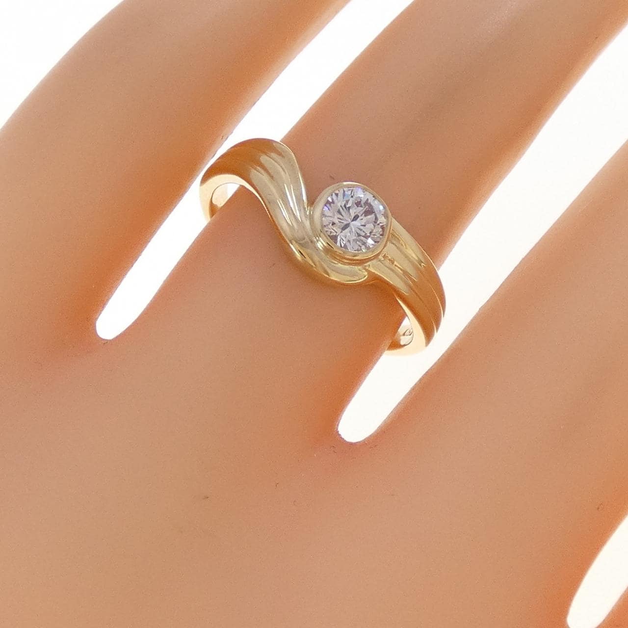 750YG ダイヤモンド リング