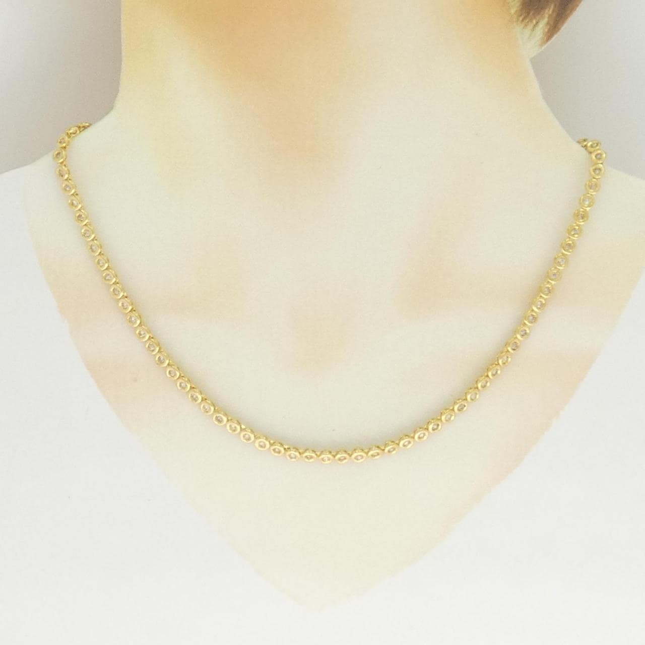 K18YG ダイヤモンド ネックレス 2CT