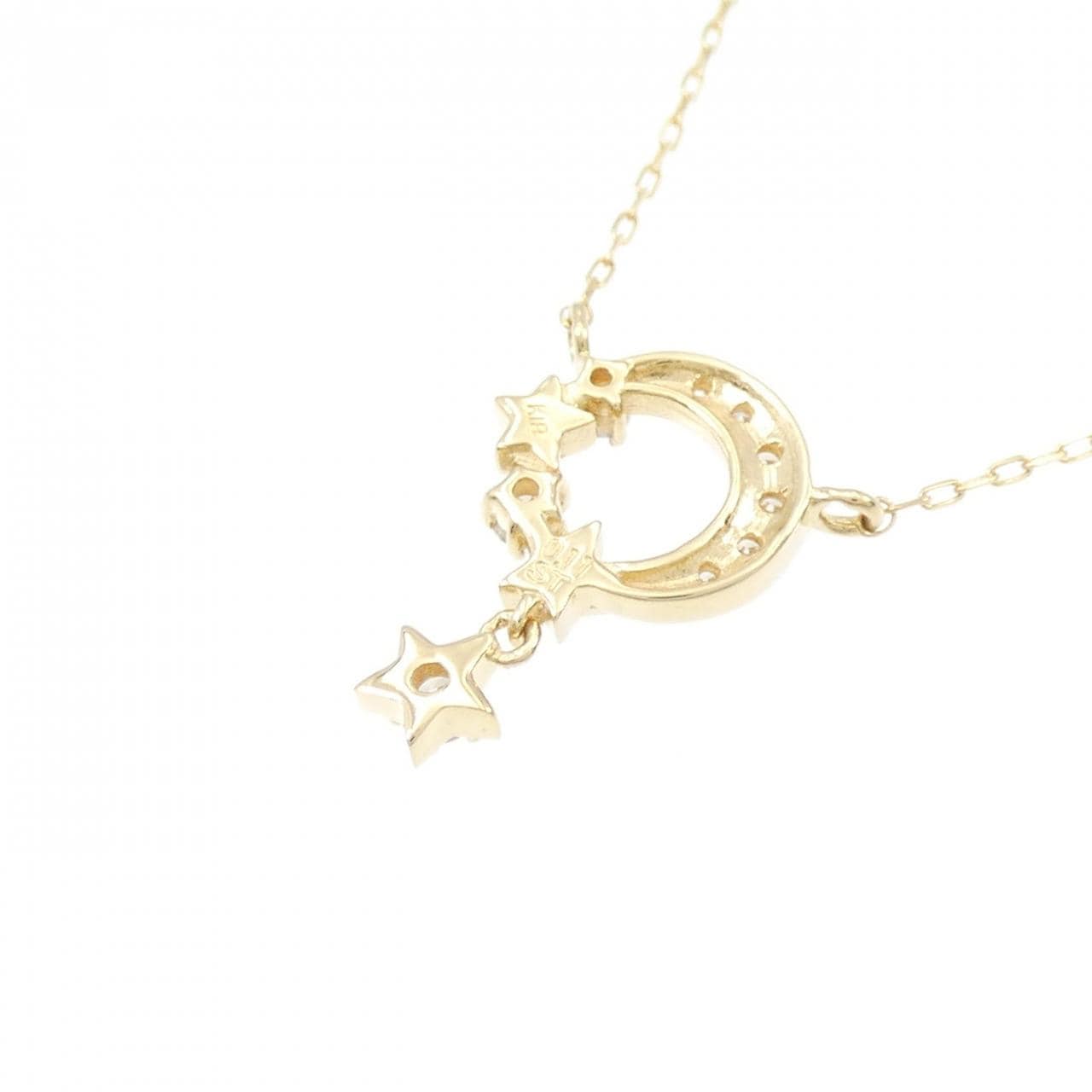 Samantha Tiara Moon x Star Diamond Necklace 0.11CT