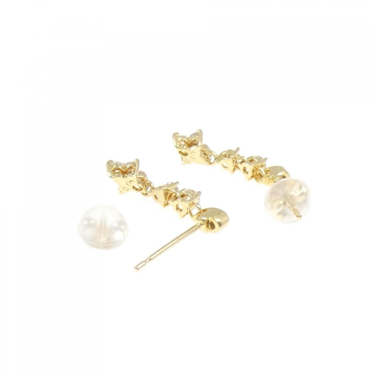 K18YG ダイヤモンド ピアス 0.30CT