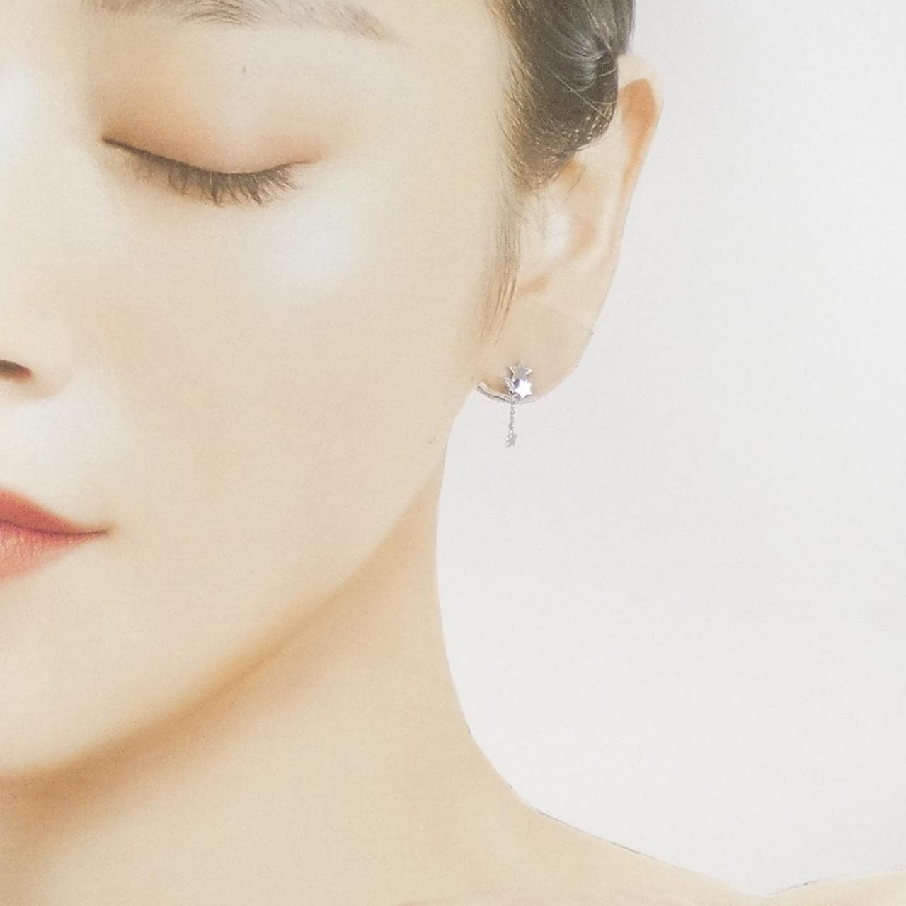 スタージュエリー スター ダイヤモンド ピアス 0.02CT