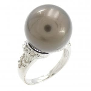 black butterfly pearl ring