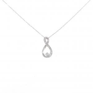 【新品】K18WG ダイヤモンド ネックレス 0.10CT