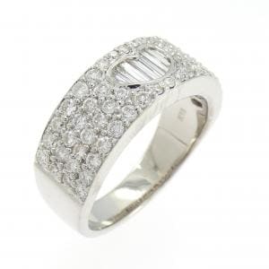 K18WG ハート ダイヤモンド リング 1.03CT