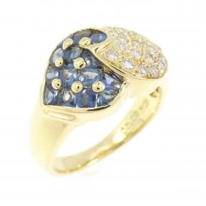 K18YG サファイヤ リング 1.25CT