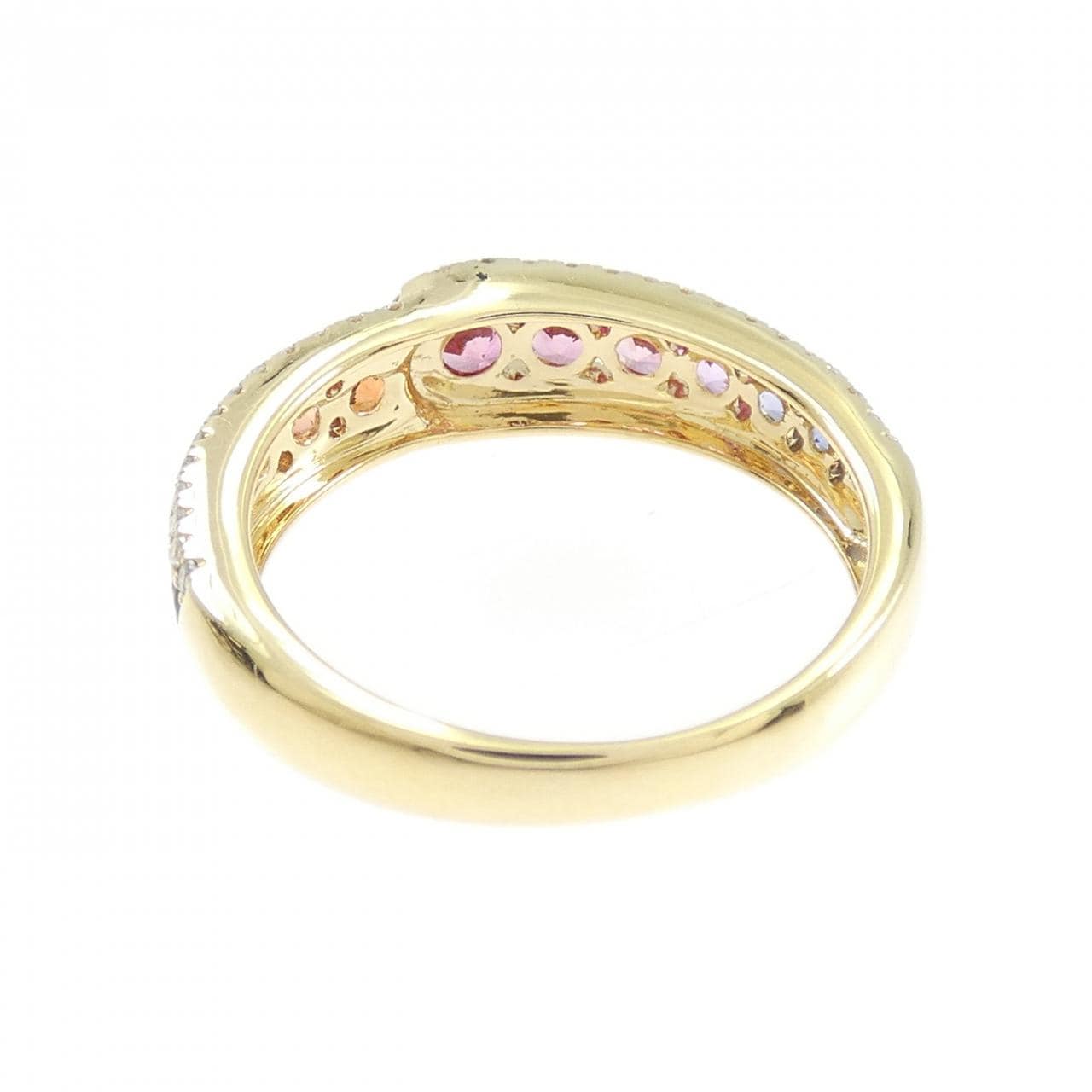 750YG サファイヤ リング 0.80CT