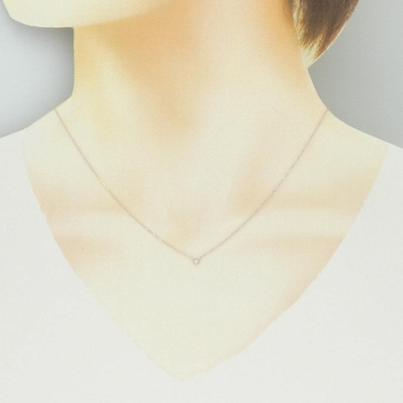 エテ ダイヤモンド ネックレス 0.02CT