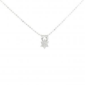 K18WG ダイヤモンド ネックレス 0.1CT