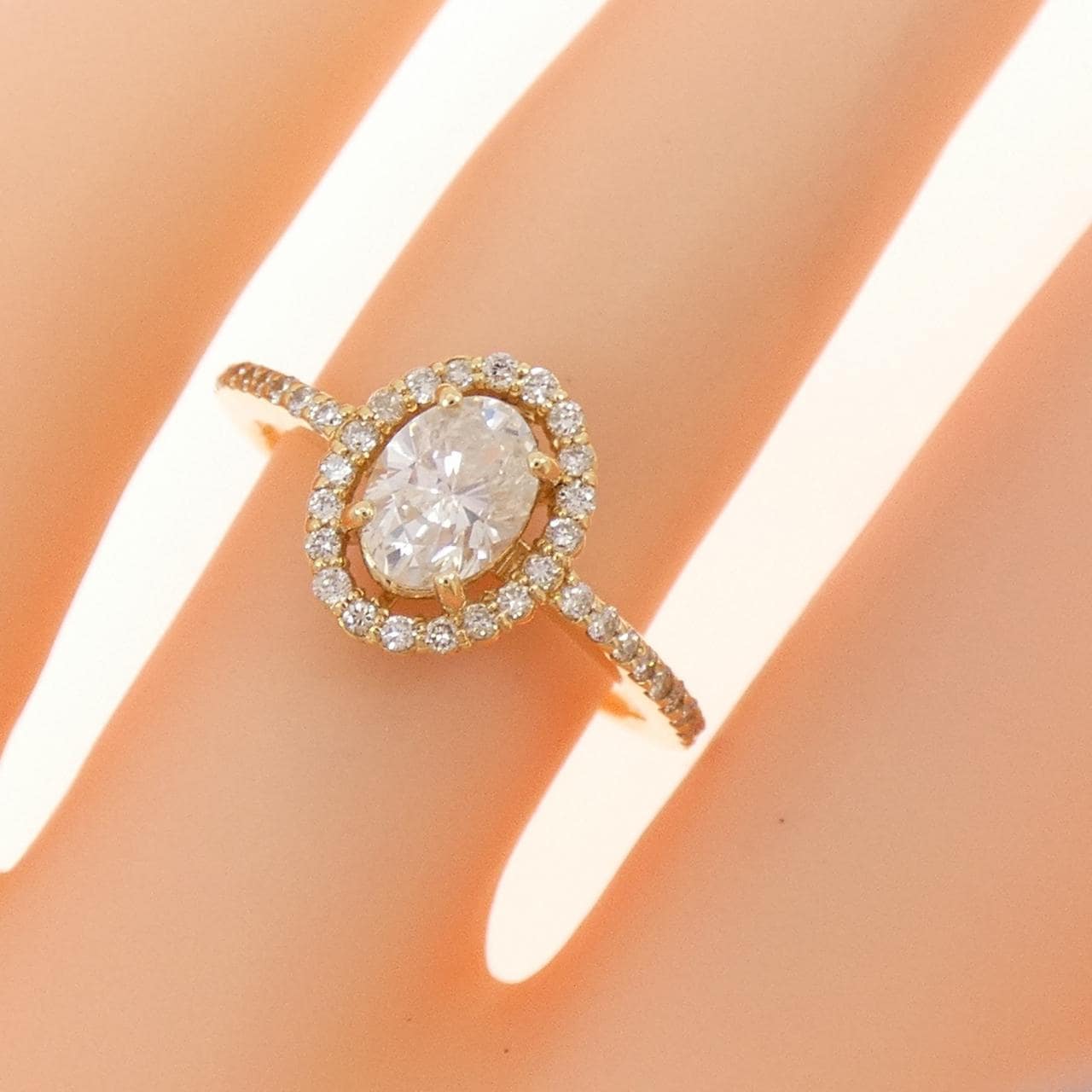 K18YG ダイヤモンド リング 0.59CT