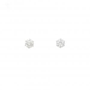 PT900 ソリティア ダイヤモンド ピアス 0.503CT