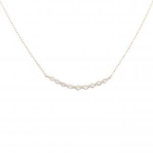 K18PG ダイヤモンド ネックレス 0.10CT