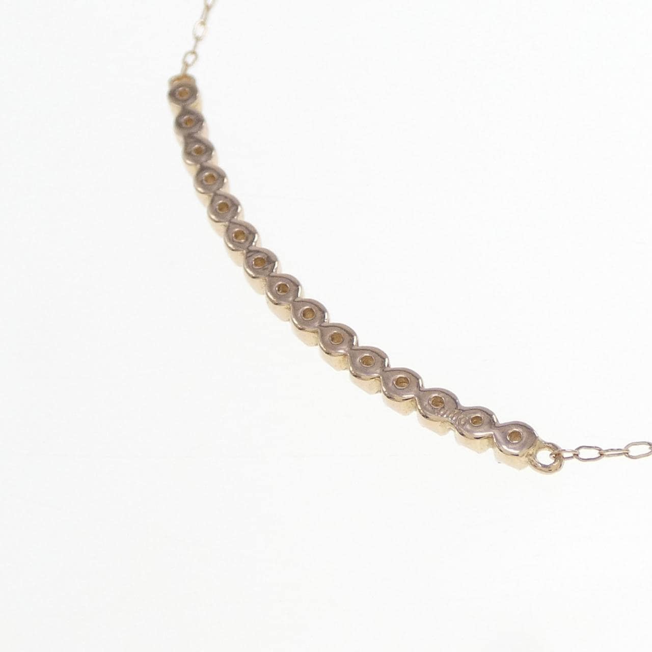 K18PG ダイヤモンド ネックレス 0.10CT