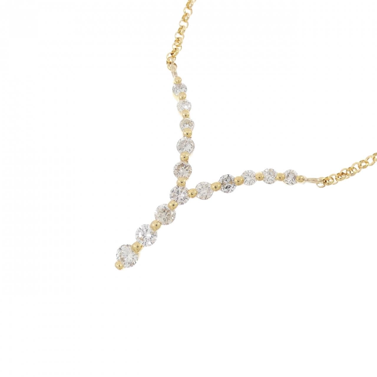 K18YG ダイヤモンド ネックレス 0.50CT