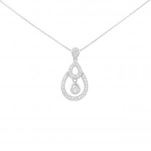 K18WG ダイヤモンド ネックレス 0.50CT