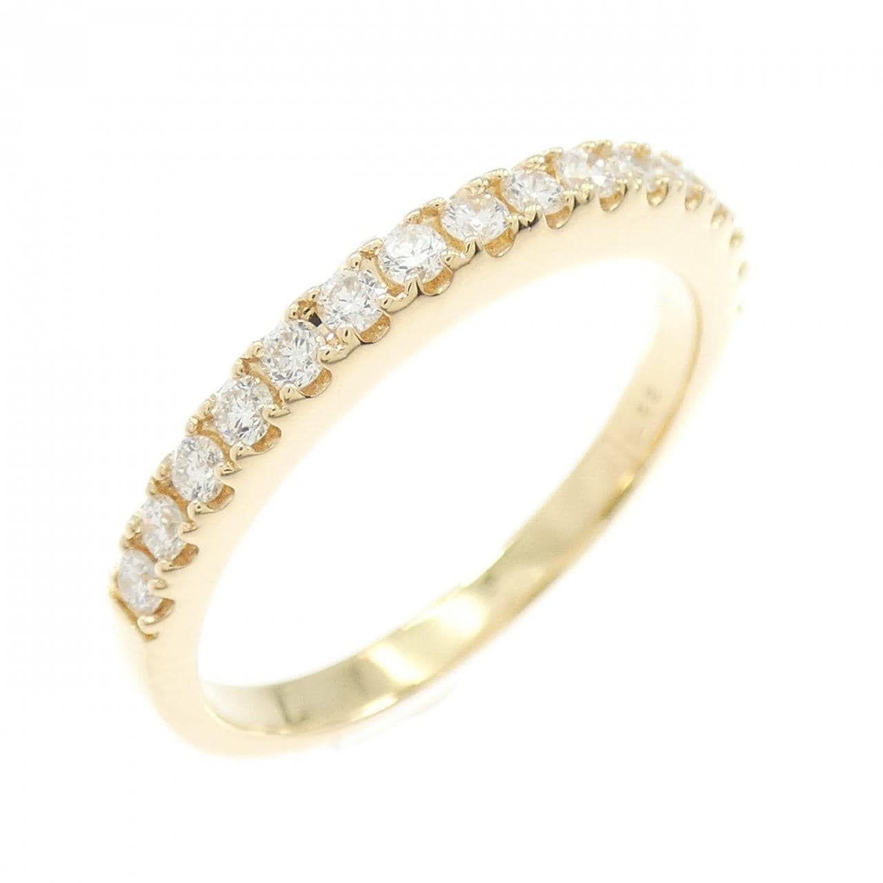 【再加工款】K18YG半永恒钻石戒指 0.32克拉