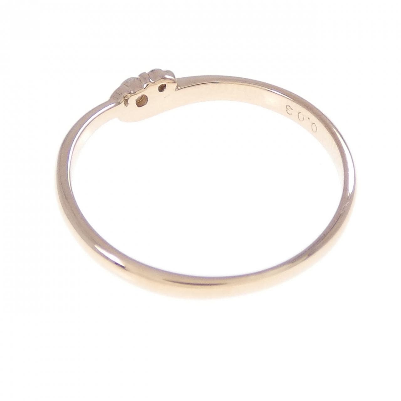 K10PG ダイヤモンド リング 0.03CT