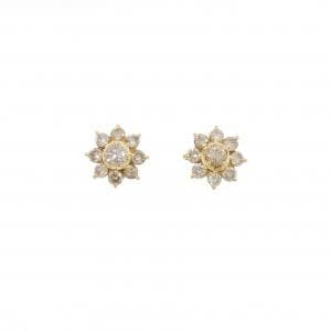 K18YG ダイヤモンド ピアス 1.00CT