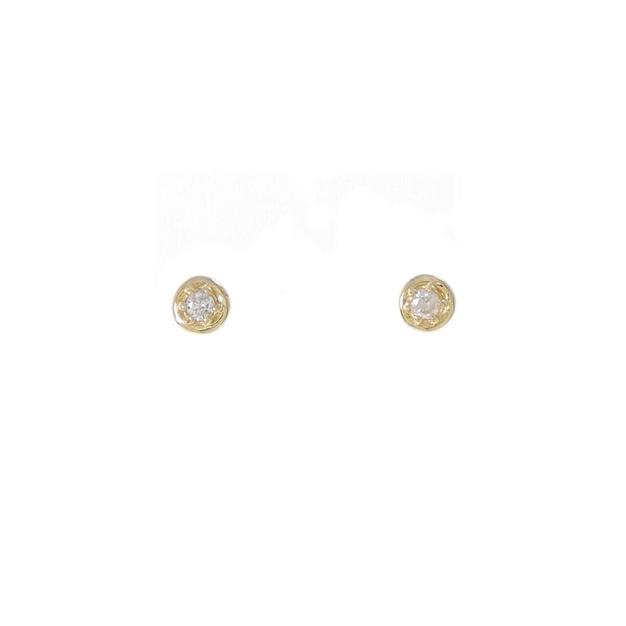 K18YG Diamond earrings