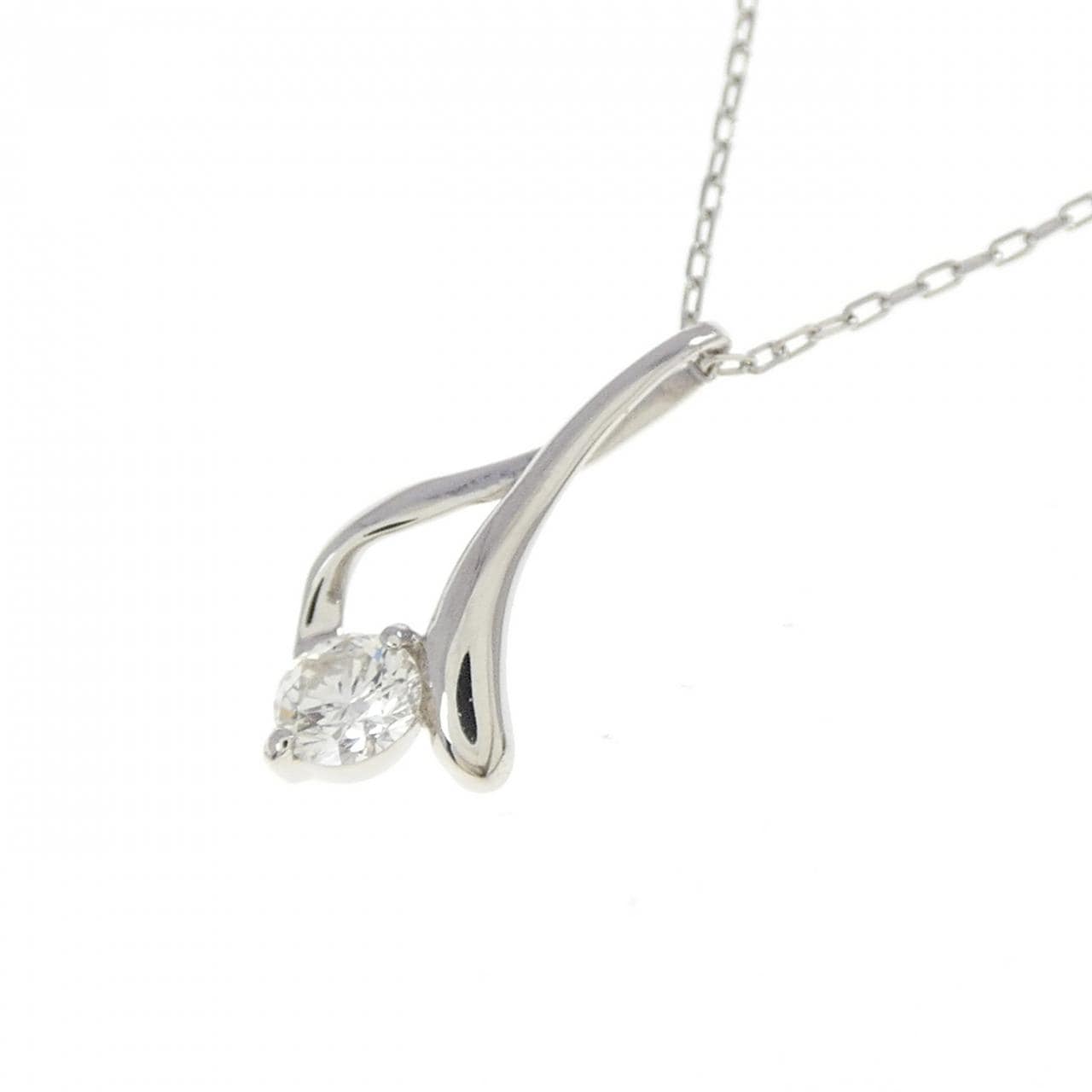 PT900/PT850 ダイヤモンド ネックレス 0.08CT